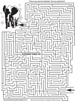 Small Elephant Maze Click